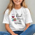 Read Between The Wines Im Just a Girl Who Loves Books & Wine Graphic Youth Read Between The Wines Im Just a Girl Who Loves Books & Wine Graphic Youth