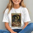 The Reader Tarot Card Book Lover Skeleton Art Goth Style Graphic Youth