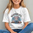 Readsolotl Book Lover Reading Axolotl Kids Reader Graphic Youth