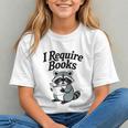 I Require Books Raccoon Reading For Book Lovers Graphic Youth