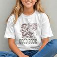 Retro Cowgirl ReadingTee Saddle Up With A Good Book Western Graphic Youth Retro Cowgirl ReadingTee Saddle Up With A Good Book Western Graphic Youth