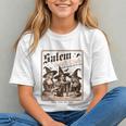 Salem Book Club Bookish Halloween Retro Salem Witch Book Graphic Youth