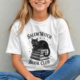 Salem Witch Book Club Bookish Halloween Cat Women Graphic Youth Salem Witch Book Club Bookish Halloween Cat Women Graphic Youth