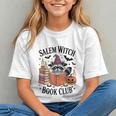 Salem WItch Book Club Halloween Raccoon Witch Reading Book Graphic Youth Salem WItch Book Club Halloween Raccoon Witch Reading Book Graphic Youth