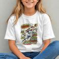 Softball Outfielder Best Traits Brave Retro Comic Book Art Premium Tri-Blend Graphic Youth