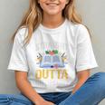 Straight Outta The Library Book Lover Men Women Premium Tri-Blend Graphic Youth