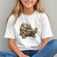 Sulcata Tortoise Reading A Book Graphic Youth Sulcata Tortoise Reading A Book Graphic Youth
