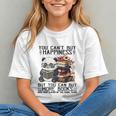 Teacher Bookworm Book Lover Panda Reading Book Librarian Tee Graphic Youth