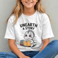 Unearth a Story Cute Dinosaur Summer Reading 2026 Dino Book Graphic Youth Unearth a Story Cute Dinosaur Summer Reading 2026 Dino Book Graphic Youth