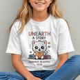 Unearth a Story Cute Kitten Summer Reading 2026 Cat Book Graphic Youth