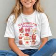 Valentines Reading Book Lover All Booked For Valentine's Day Graphic Youth
