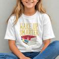 Wake Up Smarter Librarian Book Stack Premium Tri-Blend Graphic Youth