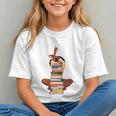 Woman And Books Stack Afro Girl Book Lover Premium Tri-Blend Graphic Youth