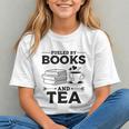 Women's Fueled By Books And Tea Book Lover Bookworm Reading Books Graphic Youth Women's Fueled By Books And Tea Book Lover Bookworm Reading Books Graphic Youth