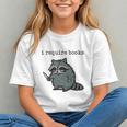 Women's i Require Books Raccoon Graphic Youth