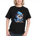 Adorable Book Lover Blue Jay With Reading Glasses Cute Graphic Youth