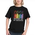 Awesome Like My Daughter Books Floral Proud Mom Women Graphic Youth Awesome Like My Daughter Books Floral Proud Mom Women Graphic Youth