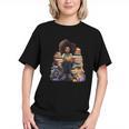 Back To School Afro Melanin Girl Reading Book Bookworm Graphic Youth