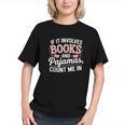 Book And Pajamas Humorous Book Lover Reading Bedtime Graphic Youth