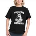 Booked And Unbothered Cat Reading Book Lovers Graphic Youth