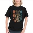 Cat & Book Art For Men Women Cat Librarian Novel Book Lover Graphic Youth Cat & Book Art For Men Women Cat Librarian Novel Book Lover Graphic Youth