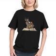Cat Book Flowers Graphic Youth