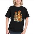 Cats Reading Books Christmas Tree Graphic Youth