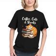 Coffee Cats & Books Lover For Women & Girls Coffee Graphic Youth Coffee Cats & Books Lover For Women & Girls Coffee Graphic Youth