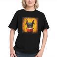 Colorful Sketch Oil Painting Of A Bat Reading Book Graphic Youth