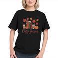 Cozy Season Autumn Leaves Books Pumpkins Fall Halloween Graphic Youth
