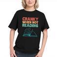 Cranky When Not Reading Retro Vintage Book Lover Graphic Youth
