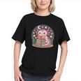 Cute Axolotl Reading Books Cozy Night Aesthetic Graphic Youth