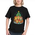 Cute Cats Reading Books Christmas Tree Graphic Youth