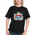 Cute Christmas A Penguin Reading Book Snowflake Hot Teacher Graphic Youth Cute Christmas A Penguin Reading Book Snowflake Hot Teacher Graphic Youth