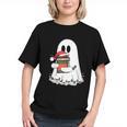 Cute Ghost Holding Books Bookish Christmas Graphic Youth