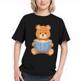 Cute Teddy Bear Reading Book Adorable For Readers Graphic Youth