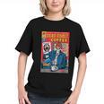 Dead Roast Coffee Comic Book Cover Style Skeleton Barista Graphic Youth
