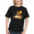 Dragon Fantasy Book Lover Bookish Reader Bookworm Wildflower Graphic Youth