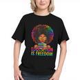 Education Is Freedom Teacher Books History Month Graphic Youth