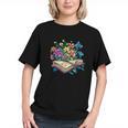 Enchanted Open Book With Blooming Flowers Graphic Youth Enchanted Open Book With Blooming Flowers Graphic Youth