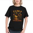 F CAW F Crow I'm Reading Book Lover Fall Graphic Youth