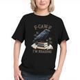 F-CAW-F Crow Book Lover Reader Gothic Humor Graphic Youth