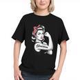 Female Librarian Rosie Riveter Book Guardian Woman Graphic Youth