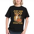 Floral Cow Reading Pun Just One More Chapter Cozy Book Lover Graphic Youth