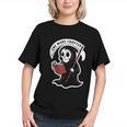 Grim Reaper Bookworm Cute Book Reading Halloween Graphic Youth Grim Reaper Bookworm Cute Book Reading Halloween Graphic Youth