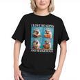 Hedgehog Love Reading And Hedgehogs Child Book Lover Graphic Youth