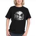 Hedgehog Reading Book Full Moon Lake Scenery Graphic Youth