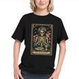 The Introvert Skeleton Tarot Card Coffee Book Lover Graphic Youth