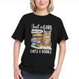 Just a Girl Who Loves Cats And Books Graphic Youth