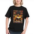 Man Reading Book Black History Month Book Lover Afro Graphic Youth